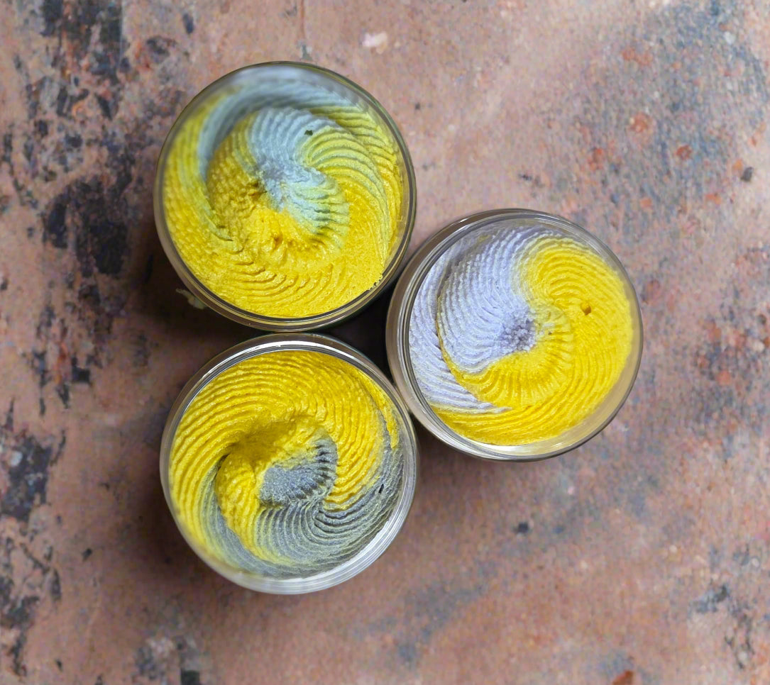 Sugar Scrubs come in three scents: Lavender Lush - Purple
Coconut Dream - Grey
Eucalyptus Glow - Blue