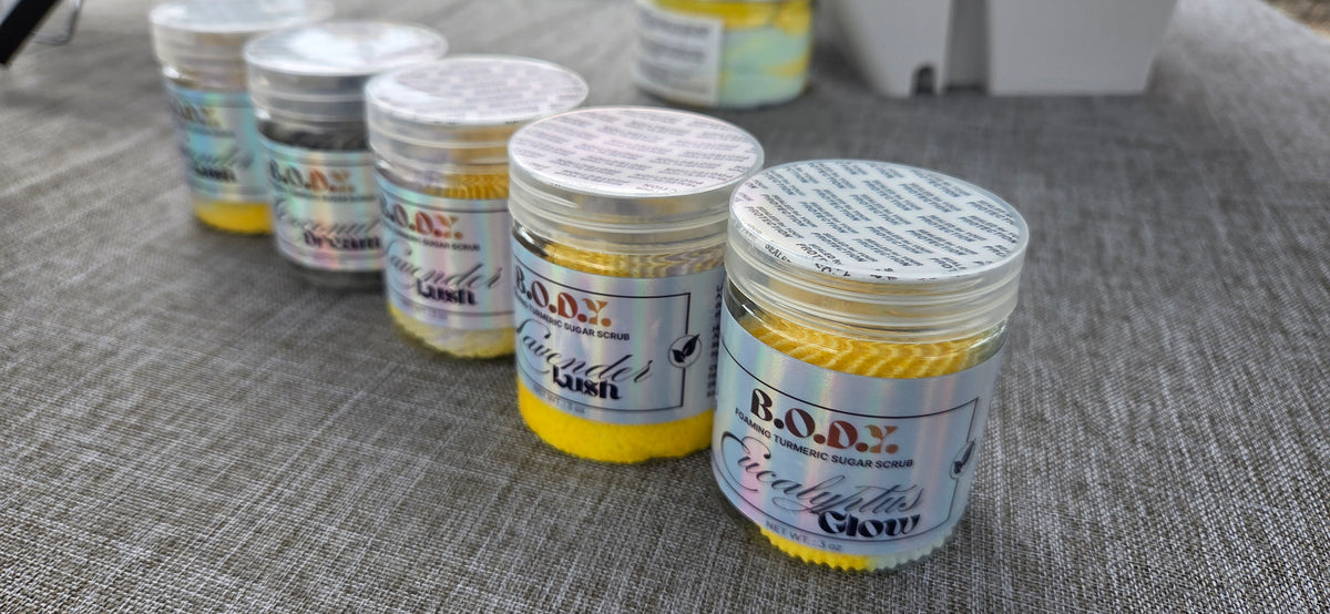 Turmeric Foaming Sugar Scrub
